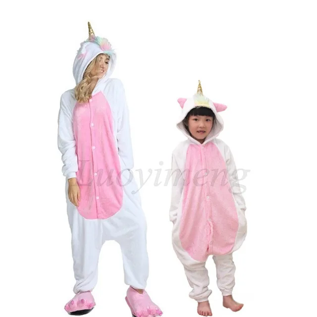 Новый Kigurumi Пижама волк взрослых животных лев панда Единорог Onesie для женщин и