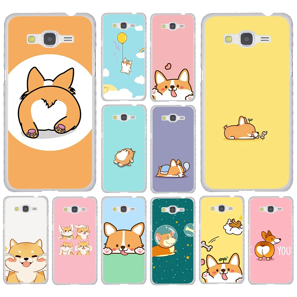 Lavaza Cartoon Welsh Corgi Hard shell Phone Case for Samsung Galaxy A3 A5 2015/2016/2017 and A6 A7 A8 A9 A6plus 2018 |