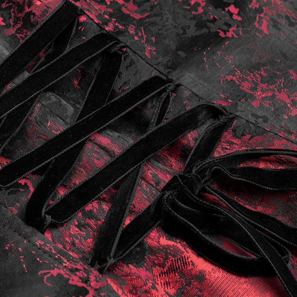 Женский облегающий смокинг с рукавами-бабочками асимметричного кроя красного