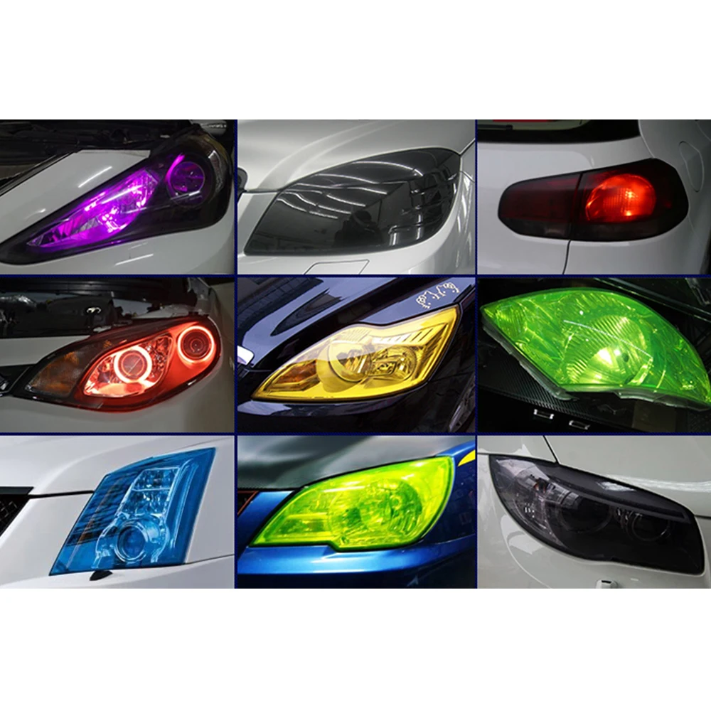 Стайлинг автомобиля 0 3 м * 8 тонировка фар задним светом виниловая пленка наклейка