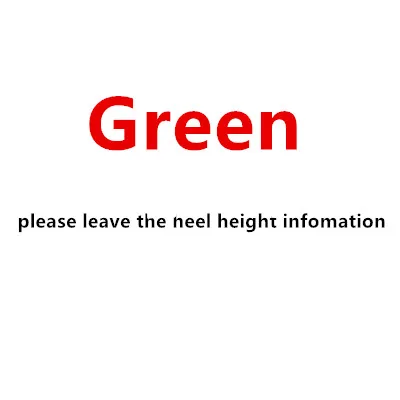 Green M shoes B est high heels top quality - Color: Green
