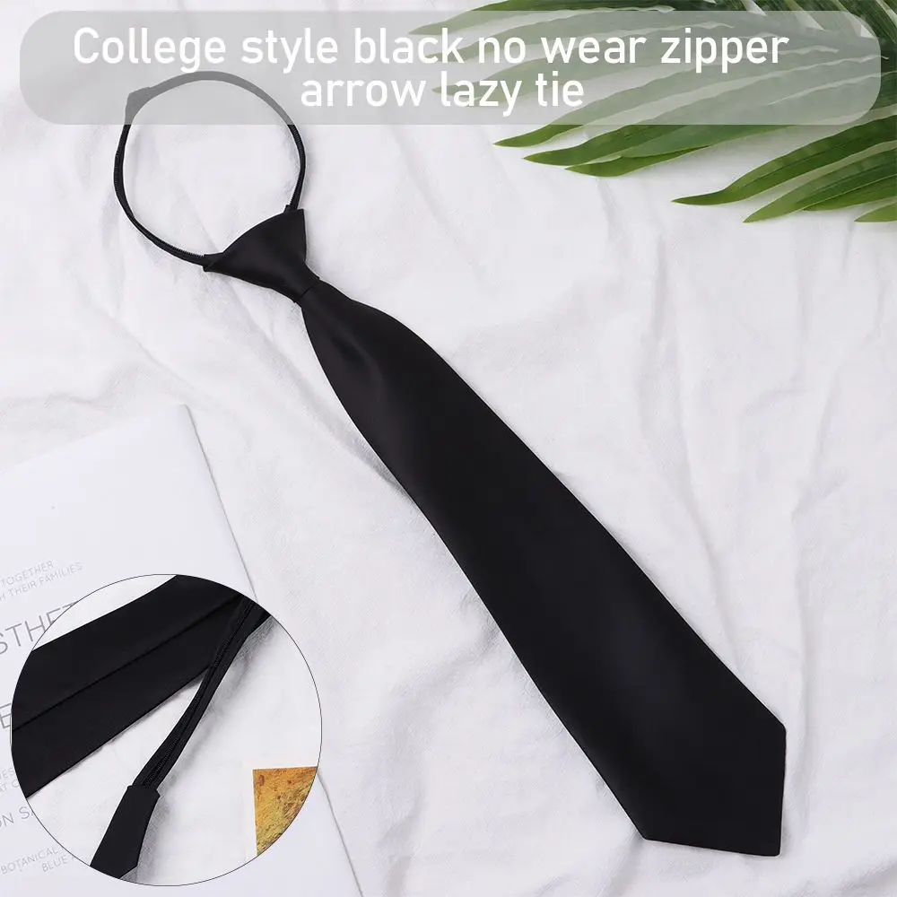 

Slim Silky Black Clothing Accessories Ties Necktie Tie Narrow Neck