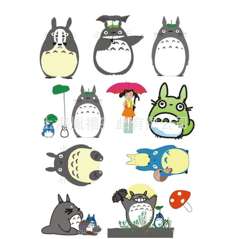 2 листа A4 Размер Тоторо Скейтборд Сноуборд багаж Автомобиль Велосипед виниловые