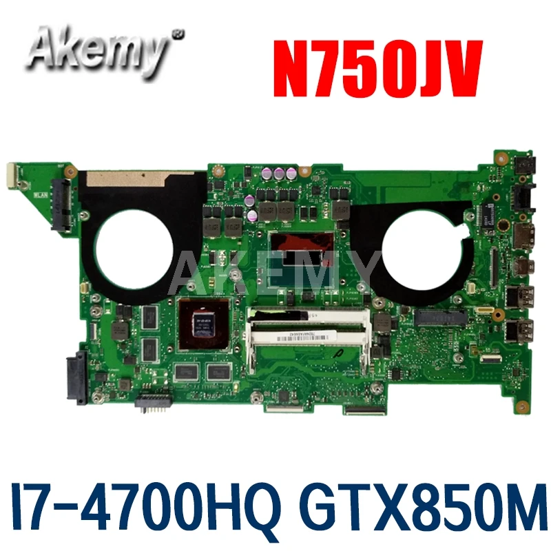 Amazoon N750JK/N750JV материнская плата для ноутбука For Asus N750JK N750JV N750J N750 тест оригинальная