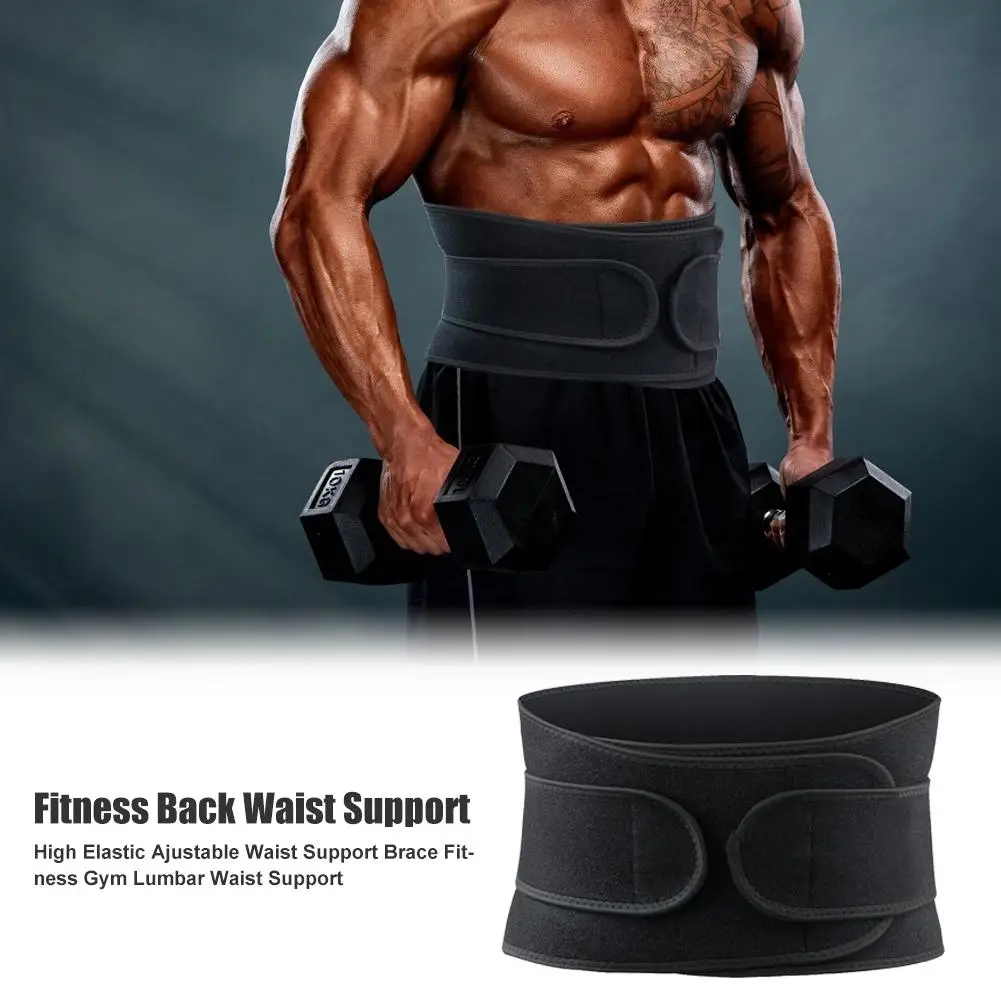 Горячая Распродажа поддержка талии для фитнеса унисекс пояс обертывание потеря