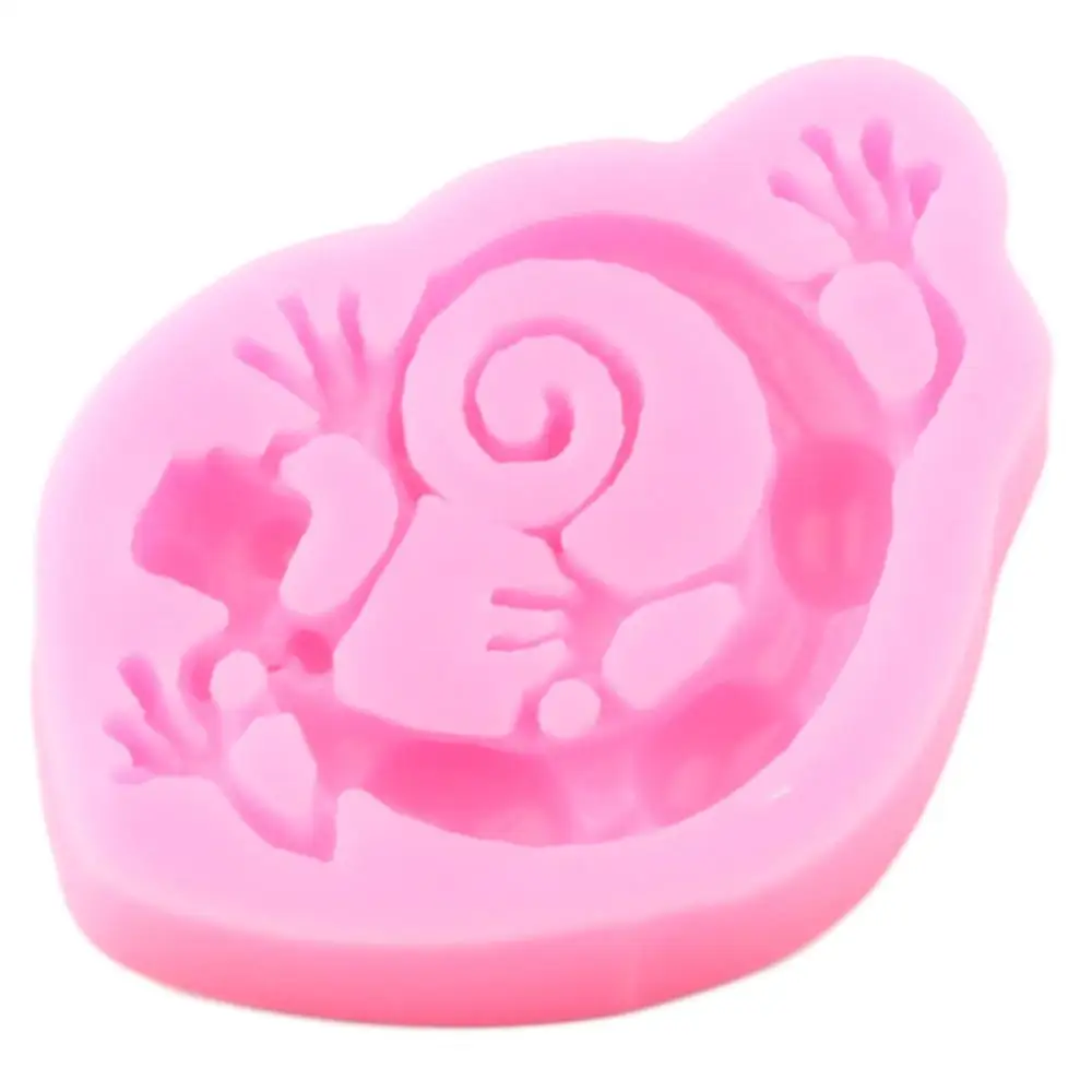 Силиконовые формы Gecko в виде ящерицы помадки инструменты для украшения детского