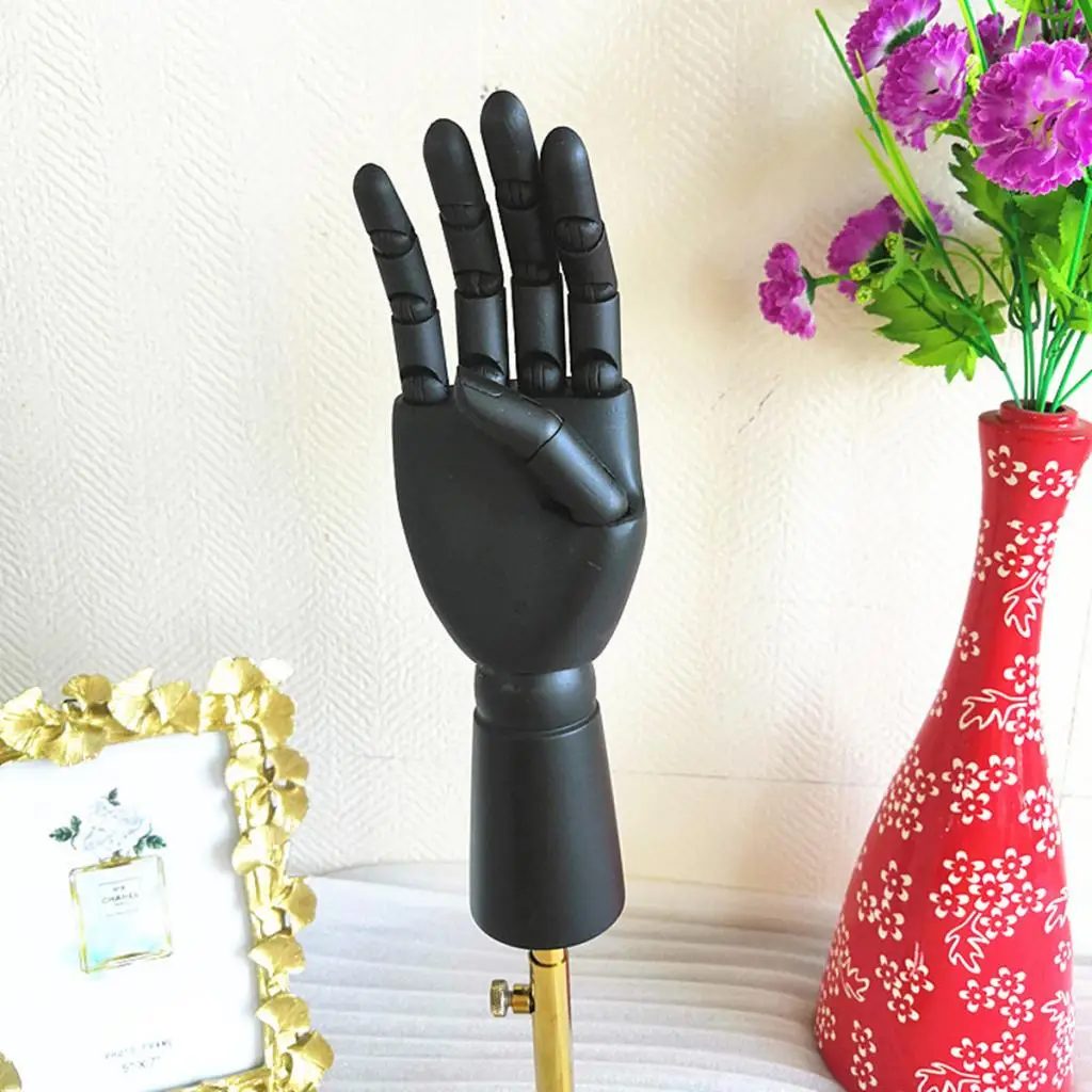 

MagiDeal Mannequin Hand Display Female Jewelry Model Stand Black W/ Base