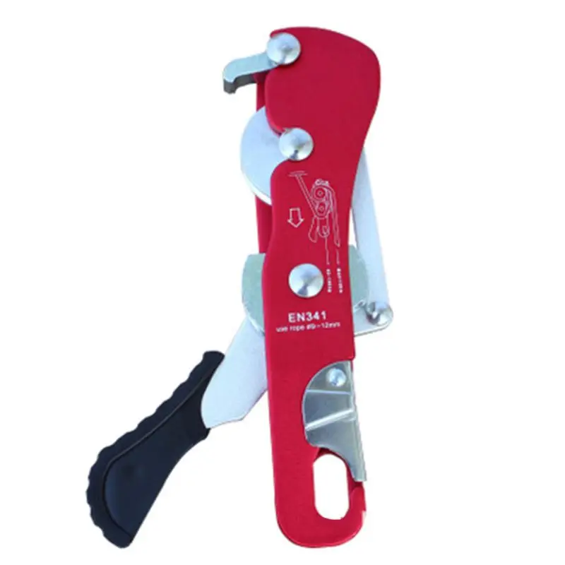 

Outdoor Rocky Climbing Gear Rappelling Descender Rescue Belay Devices for 8-13mm Rope QW