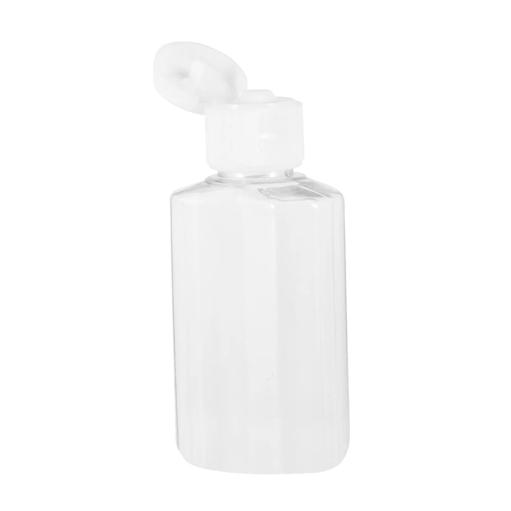 

8pcs Hexagonal Clamshell Bottles Toner Subpackage Bottles Bottles Container 60ml