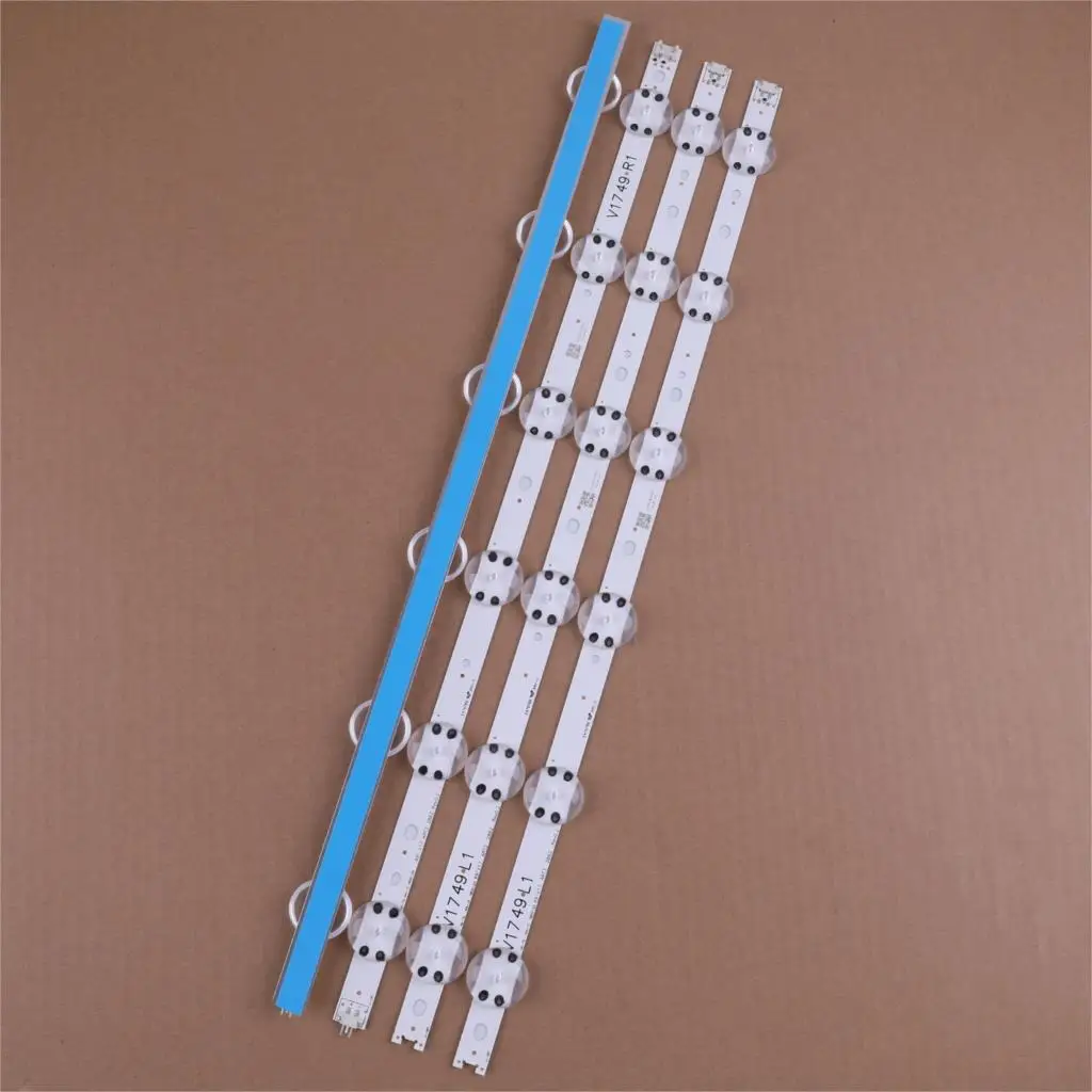 

Novo Kit 4 PCS tira CONDUZIDA Para LG 49UV340C 49UJ6565 49UJ670V V17 49 R1 L1 ART3 2862 2863 6916L-2862A 6916L-2863A