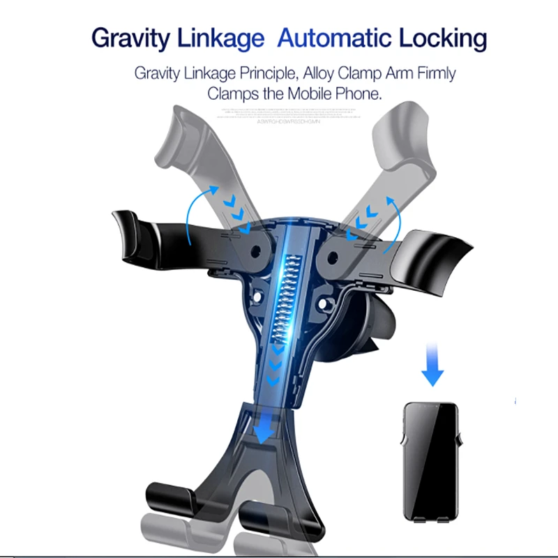 

Universal Gravity Car Phone Holder in Car Bracket Air Vent Clip Mount Stand For iphone 12Pro MAX 11 Mobile Phone Holder Support