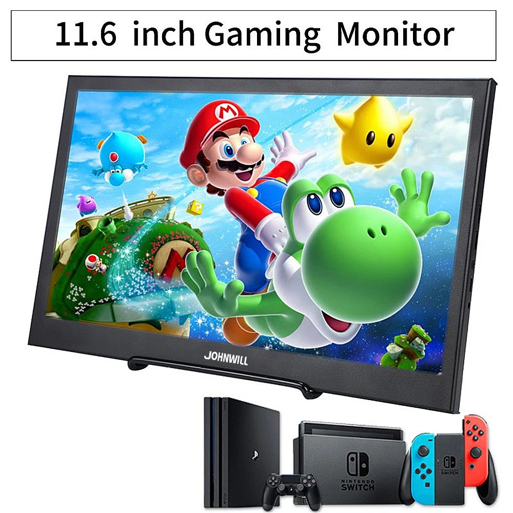 11,6 дюймов 1080P портативный ЖК игровой монитор ПК HDMI TVPS3 PS4 Xbo x360 ips ЖК светодиодный кожаный чехол дисплей монитор для Raspberry Pi