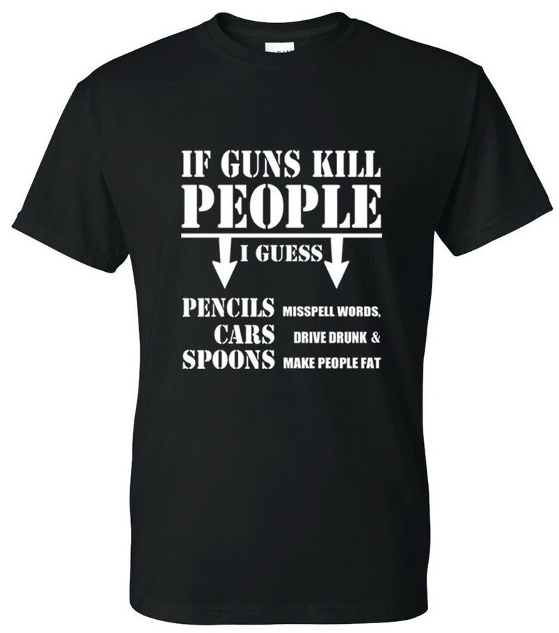 If guns Kill People футболка 2-я модификация оружейные права забавная Мужская