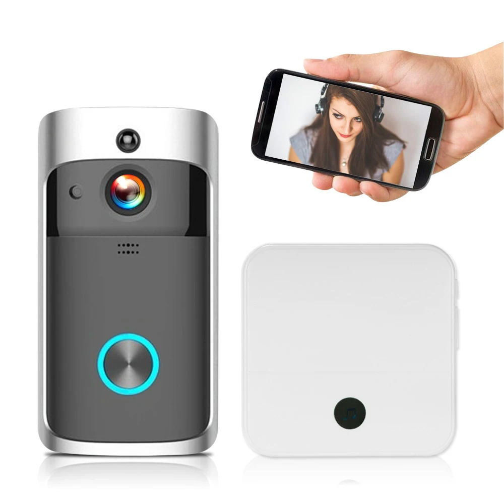 

Видеодомофон 720P, Wi-Fi, умный беспроводной дверной звонок, умный визуальный домофон, запись, удаленный мониторинг дома, ночное видение