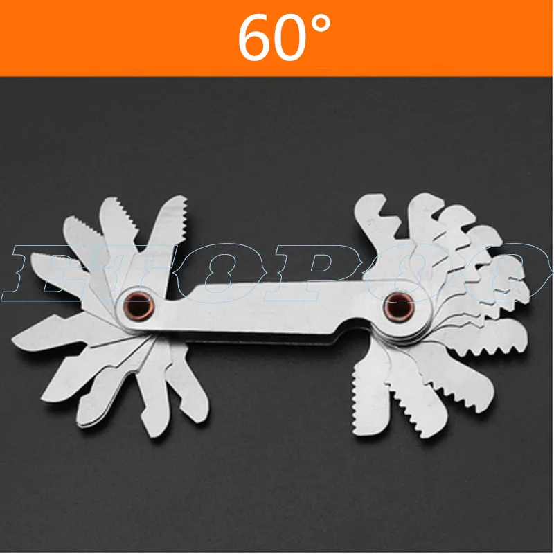 metric 60degree Радиус шаблон R Калибр R1-6.5 7-14,5 15-25 26-80 радиус gage пластина филе gaug внешние внутренние вогнутые выпуклые измерительные инструменты - Цвет: metric 60degree