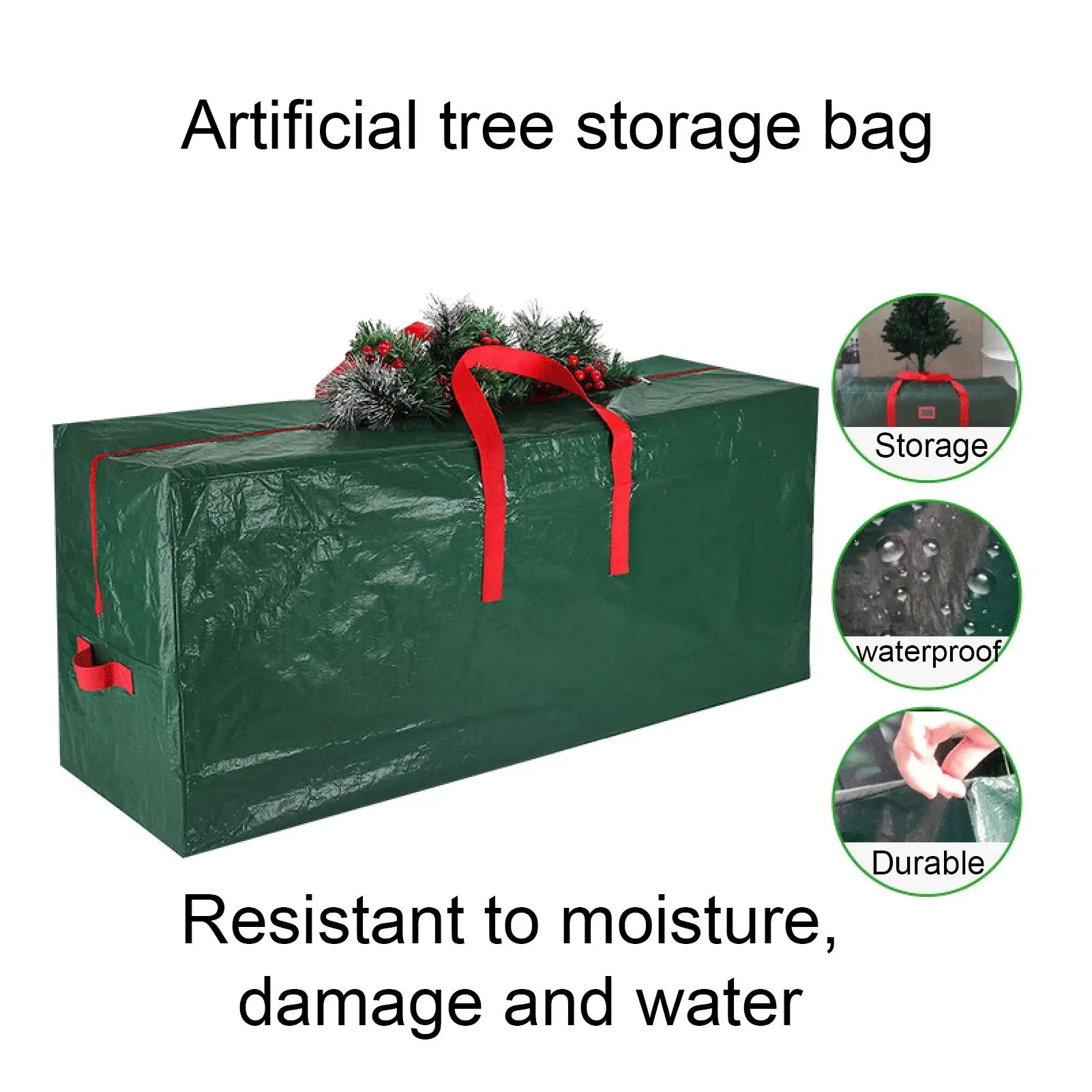 

Super Extra Large Heavy Duty Polyester Cushion XMAS Tree Waterproof Storage Bag Pouch Pack Sack