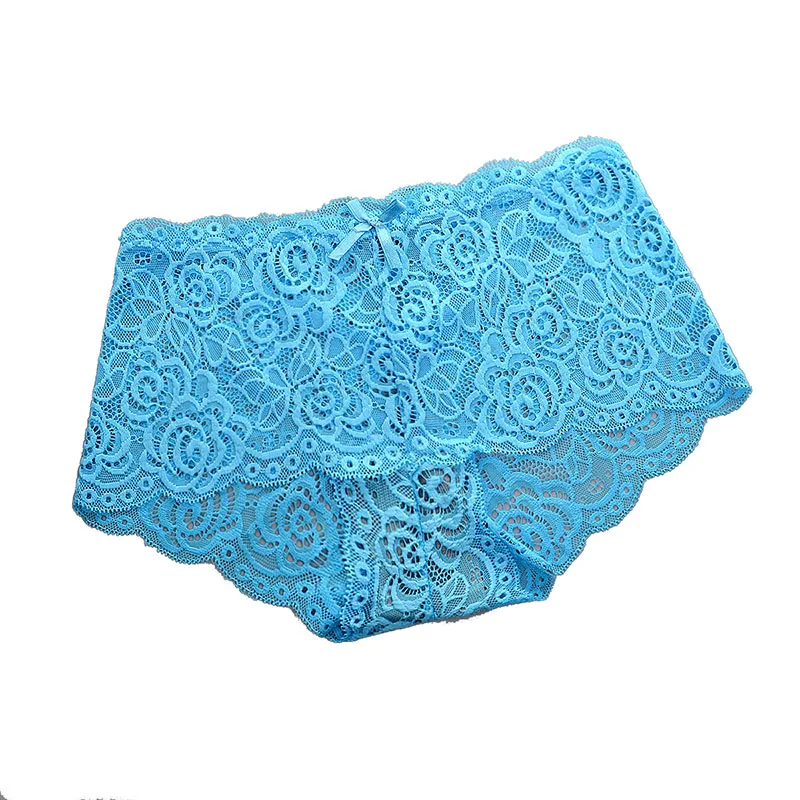 

Sexy Panties Women Lace Mid-waist Briefs Female Underwear Ladies Hollow Out Bow Lingerie Transparent Women Panty Underpants