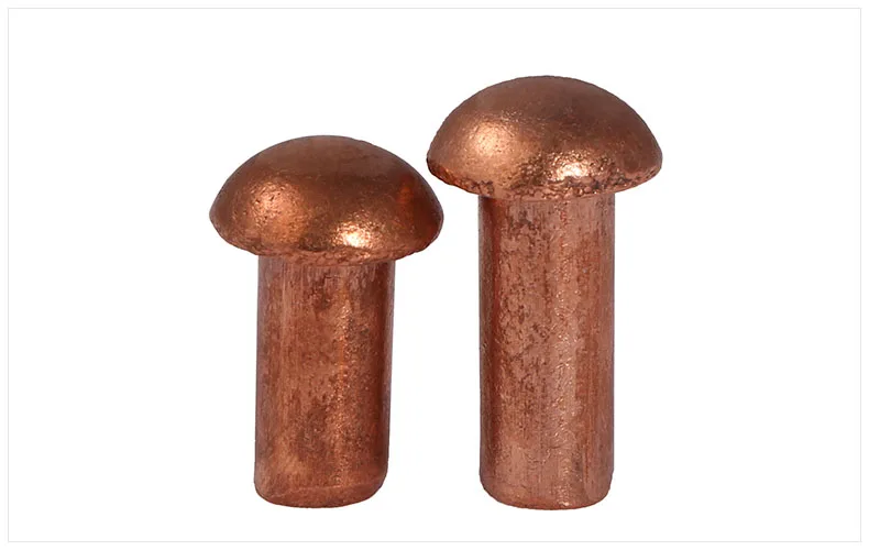 Gb867-86 полукруглая головка красная медная заклепка одноцветная заклепки