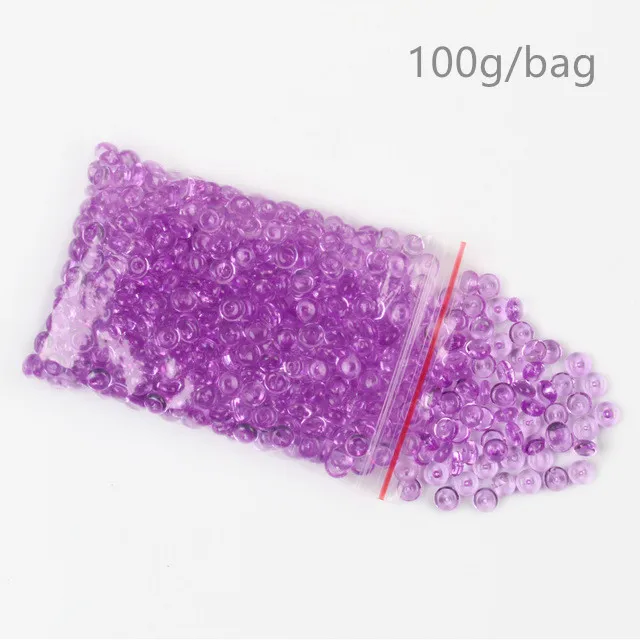 100g Purple 100 г/пакет цветной Лизун добавка Рыбная чаша DIY бусины для искусства вечерние ремесло слизи украшения аксессуары поставки ваза делая игрушки - Цвет: 100g Purple