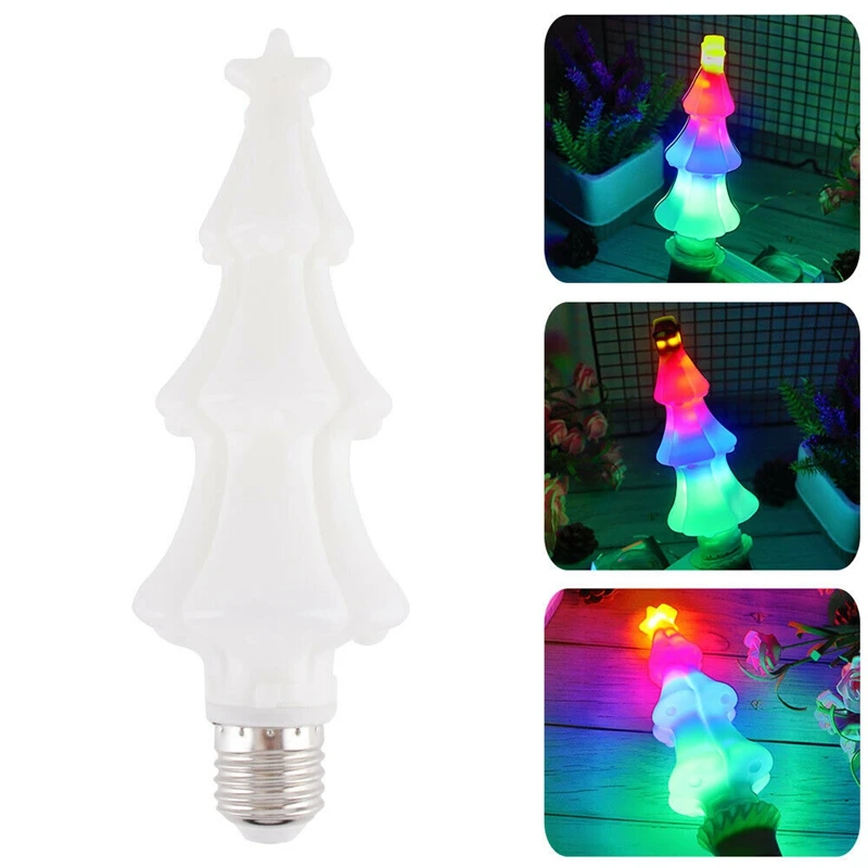 Мигающий E27 светильник в форме рождественской елки переменный ток 85 265 RGB