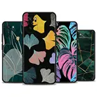 Чехол для Redmi Note 10 Pro Max 9 8 8T 7, чехол для Redmi K40 Pro Plus 9 Power 9A 9C 9T 8A, чехол с зелеными тропическими листьями
