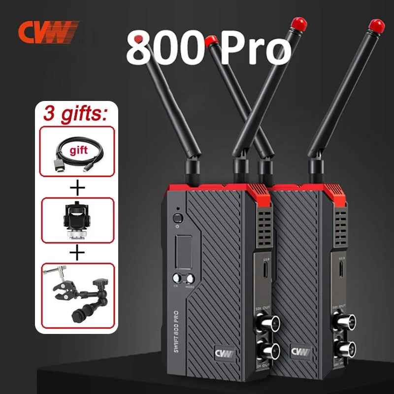 

CVW SWIFT 800pro 800ft Беспроводная передача беспроводной видеопередатчик приемник для камеры 800 pro HDMI-совместимый SDI HD изображение
