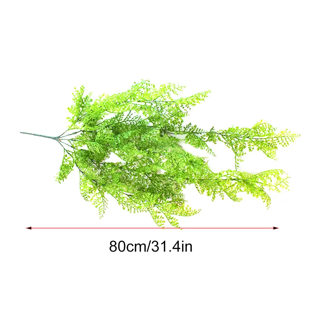 

Artificial Wall Hanging Plant Persian Fern Wedding Fake Greenery Drooping Vines Leaves Garland Door Garden Balcony Decoration