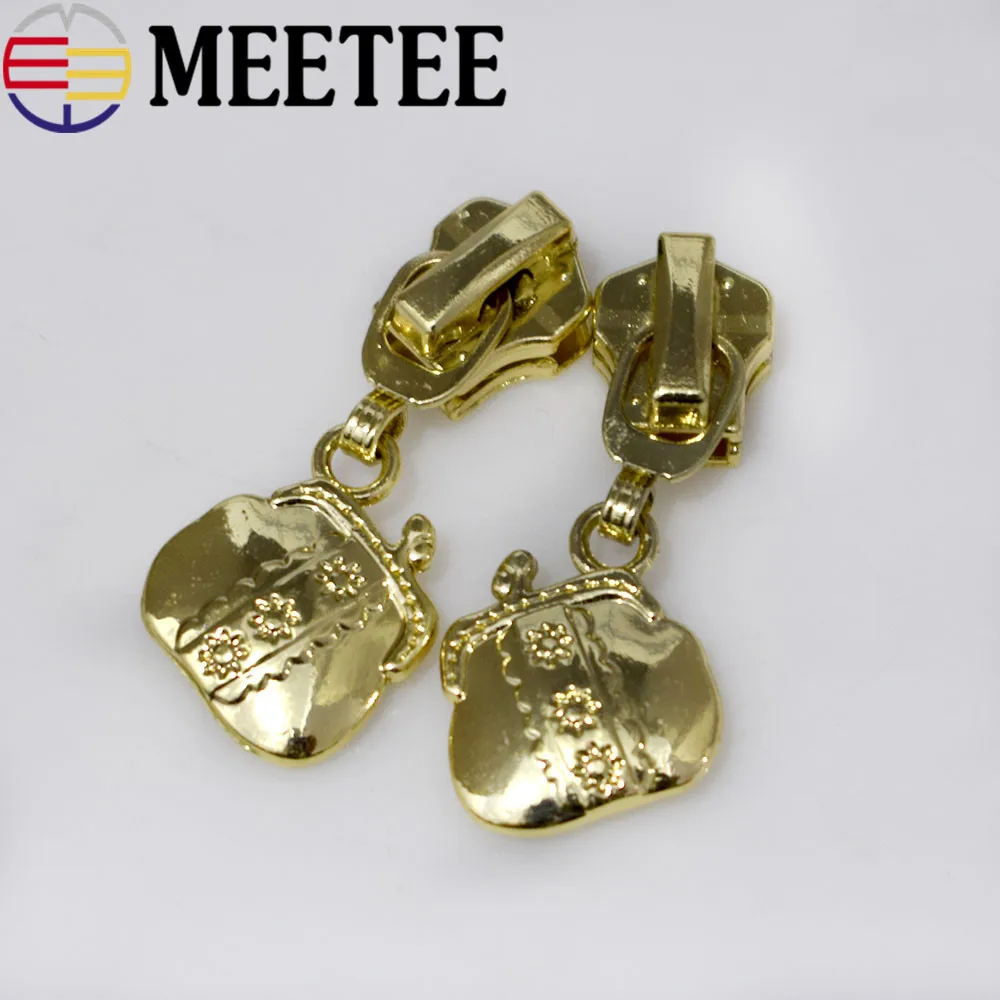 10PCS 3# 5# DIY Handbag Cartoon Metal Zipper Pull Head for Clothes Bag Shoes Luggage Zippers Slider Sewing Accessories F2 8|Бегунки для