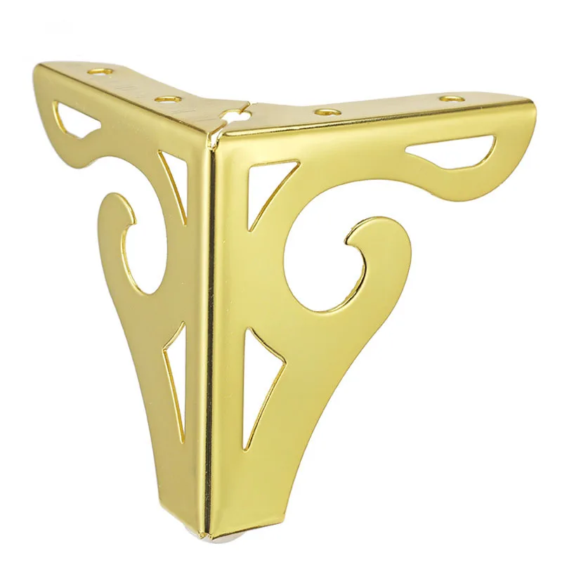 4 шт. Золотые/черные/Серебряные железные полые ножки для дивана стойка шкафа