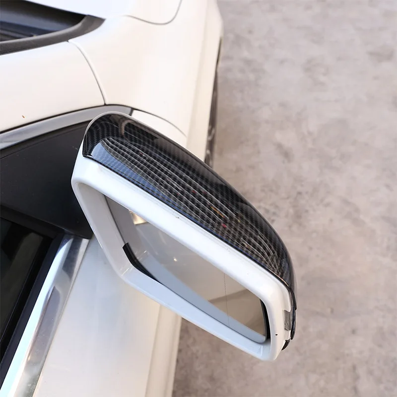 2pcs Carbon Fiber Side Rearview Mirror Cap Cover Trim for Mercedes Benz A B C E GLA Class W204 W212 ABS Plastic Car Accessories |