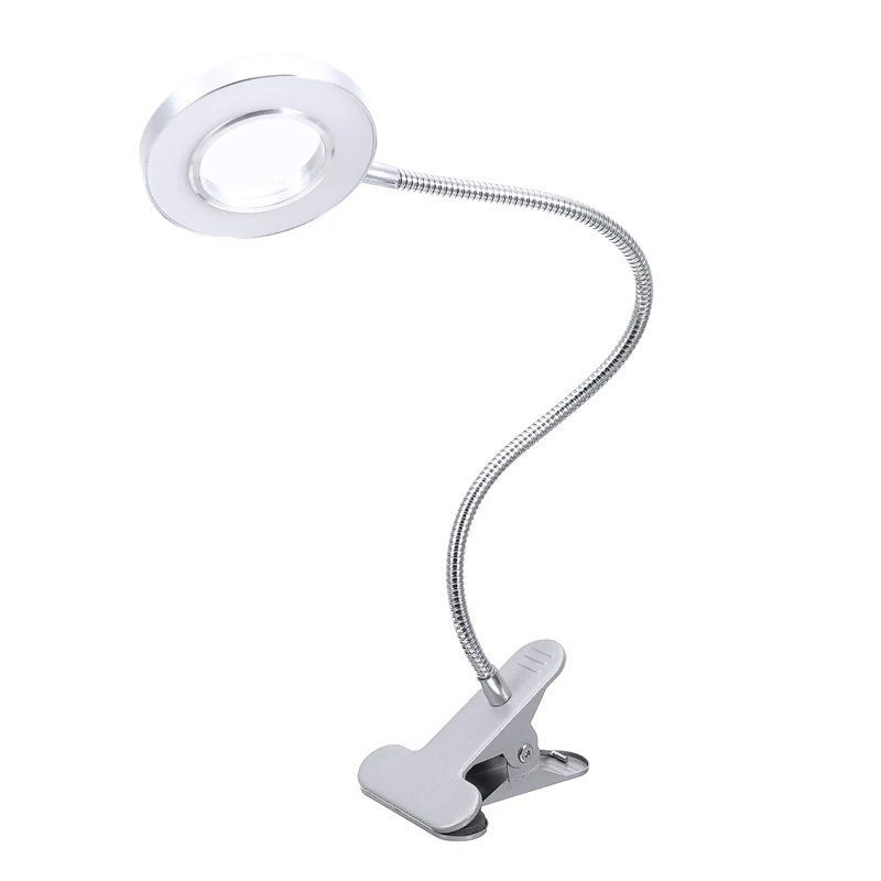 Светодиодная лампа с зажимом для чтения USB Гибкая Настольная книг офисный