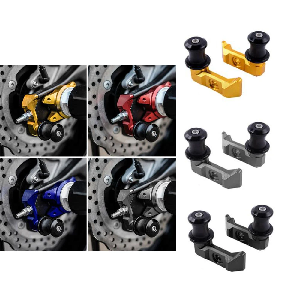 

Для Yamaha MT-07 MT 07 FZ07 MT07 2014-2021 2020 2019 оси вилки заднего колеса мотоцикла ползунок катушки подставки для захвата