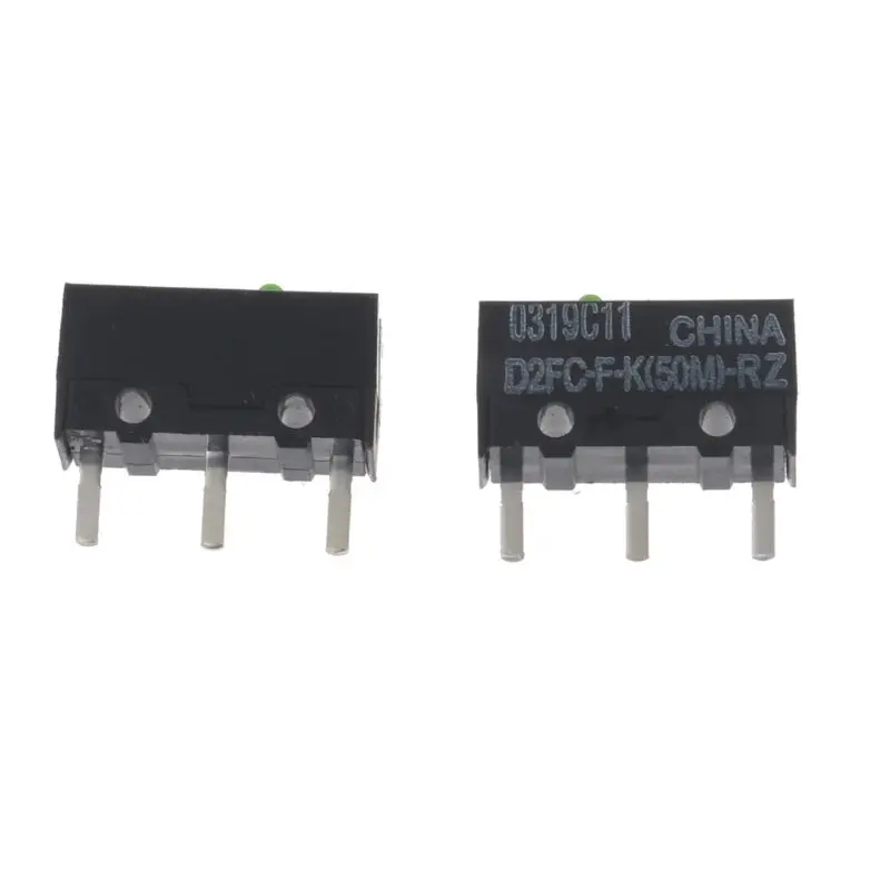2Pcs Original OMRON Mouse Micro Switch D2FC-F-K(50M)-RZ Green Dot 50 Millions click lifetime for Razer | Компьютеры и офис