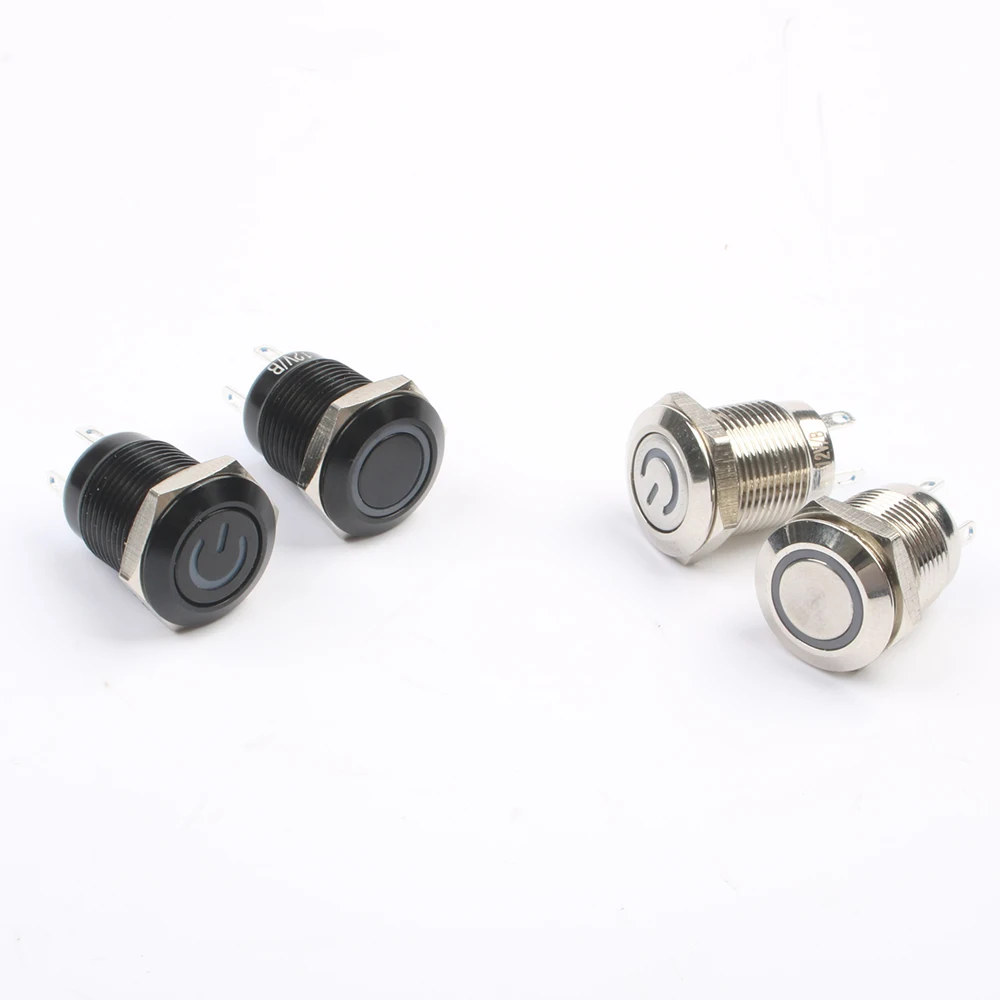 12 мм кольцевой светодиодный водонепроницаемый мгновенный металлический