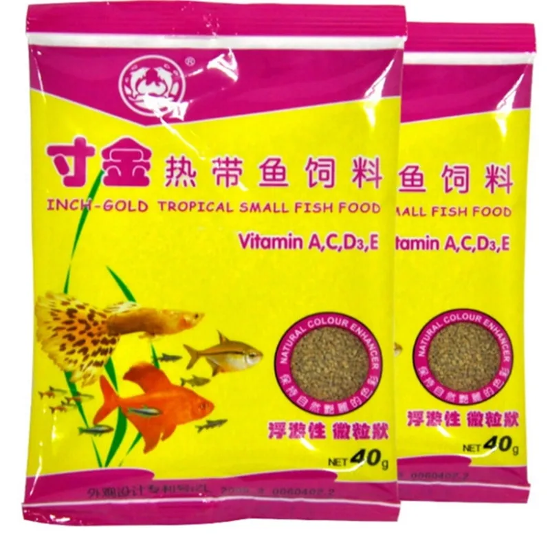 Горячая Распродажа 2020 40 г/пакет посылка кормления Еда тропический корм для рыб