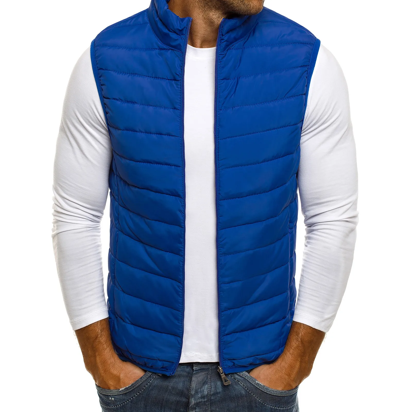 High quality clothing vest jacket men's new autumn warm sleeveless winter casual street | Мужская одежда