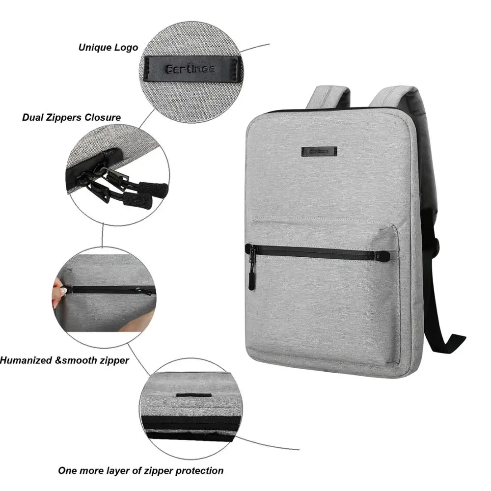 Сумка для ноутбука унисекс 15,6 Для Macbook Pro 15, тонкий рюкзак для ноутбука Macbook Air 13, школьный рюкзак для подростков, сумка для ноутбука 14 дюймов