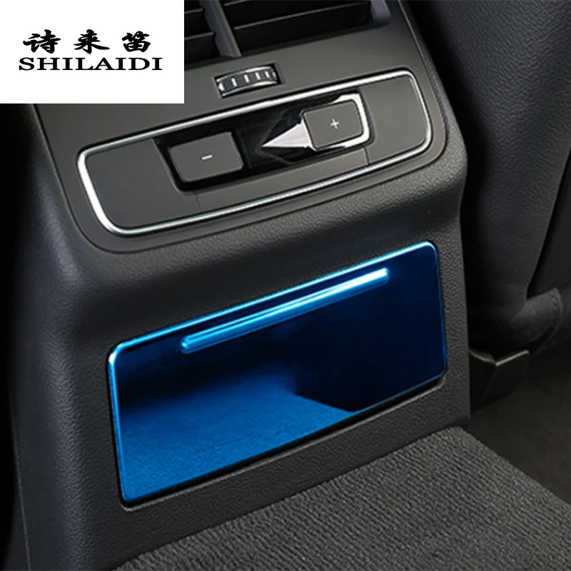 

Автомобильный Стайлинг, задняя панель вентиляционного отверстия, фотооболочка, наклейки, отделка для Audi A4 B9 A5, интерьерные автомобильные ак...