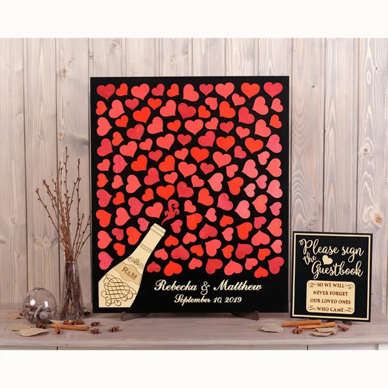 Индивидуальная Свадебная Гостевая книга альтернатива винному шампанскому