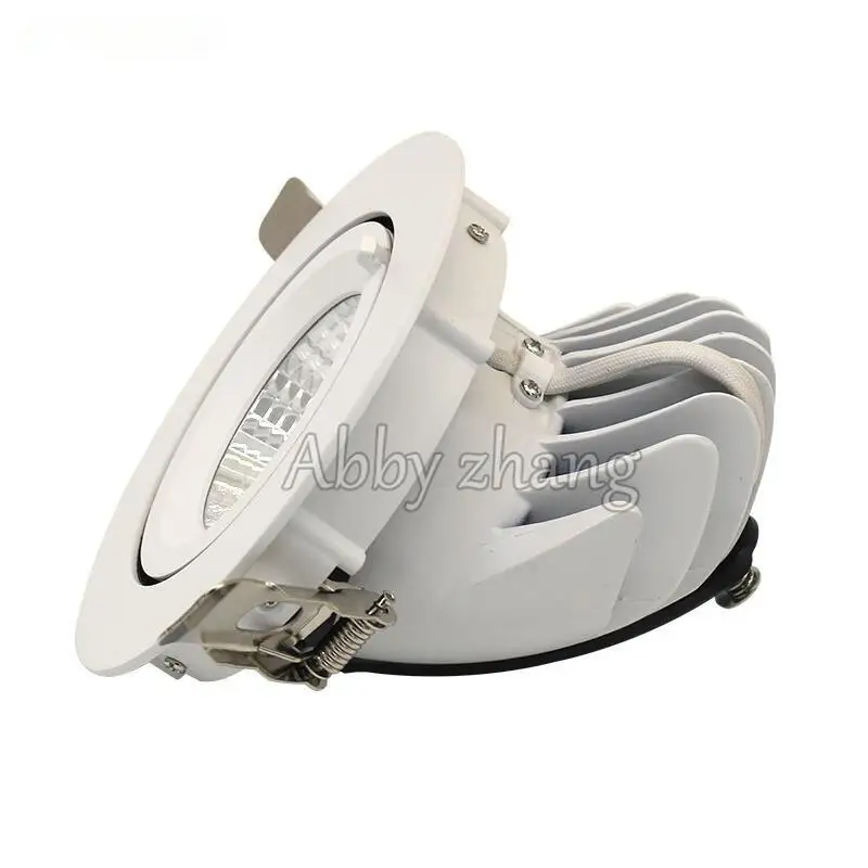 Super Bright 12W 20W 30W 40W LED Trunk Light Gimbal Adjustable COB Gimable Rotation Recessed Ceiling Downlight AC85-265V | Освещение