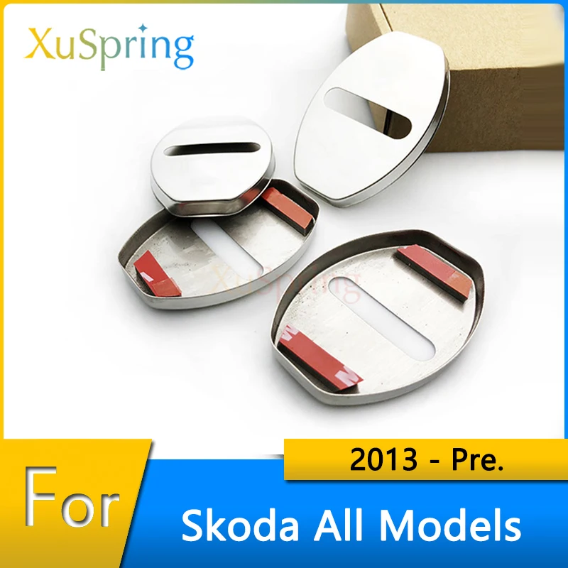 

Door Lock Cover Caps Case Car Styling Accessories For Skoda Kodiaq Octavia Yeti Rapid Superb Fabia Karoq 2017 2018 2019 2020