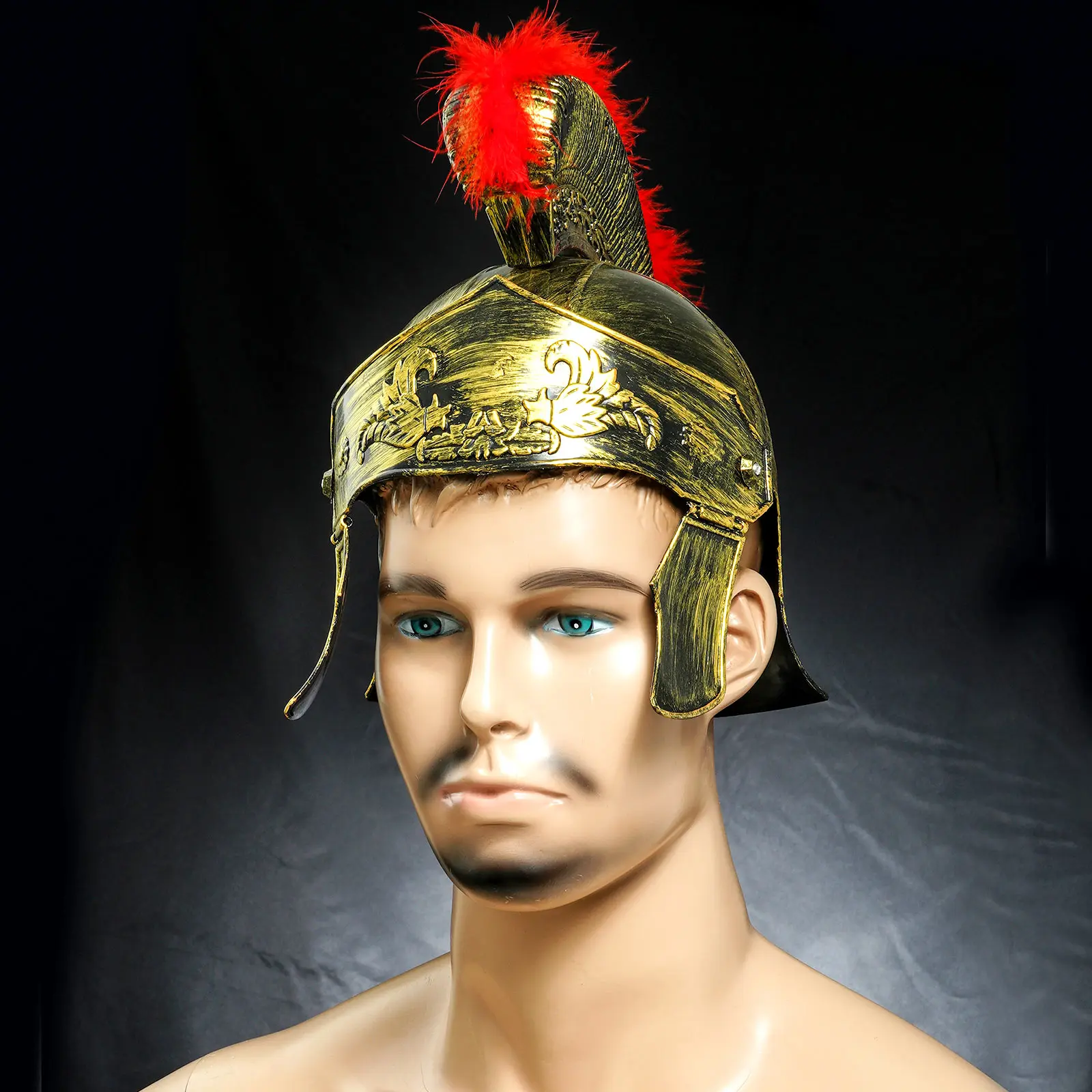 Мужская средневековая доспехи Королевский Римский пластиковый шлем Хохлатая