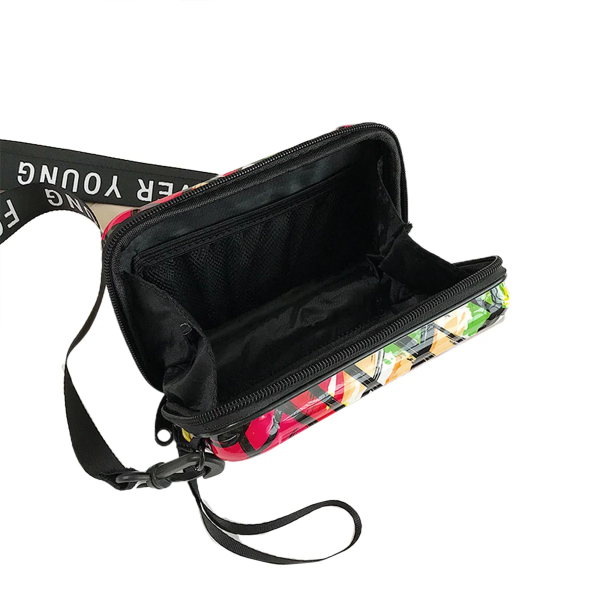 

Children's Hard Shell Crossbody Bag Fashion Mini Suitcase Shape Textured Shoulder Bag Mobile Phone Bag