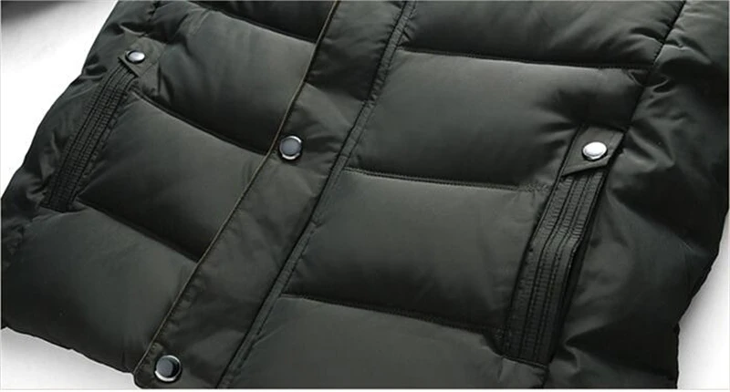 Winter Men's Thick Coats Warm Jackets Padded Casual Hooded Thermal Parka Windproof Jacket Overcoat Male Father's Clothing 4XL