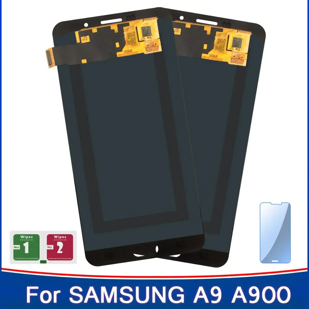 2 шт. Amoled дисплей для регулировки яркости SAMSUNG Galaxy A9 A9000 A900 A900F ЖК сенсорный экран