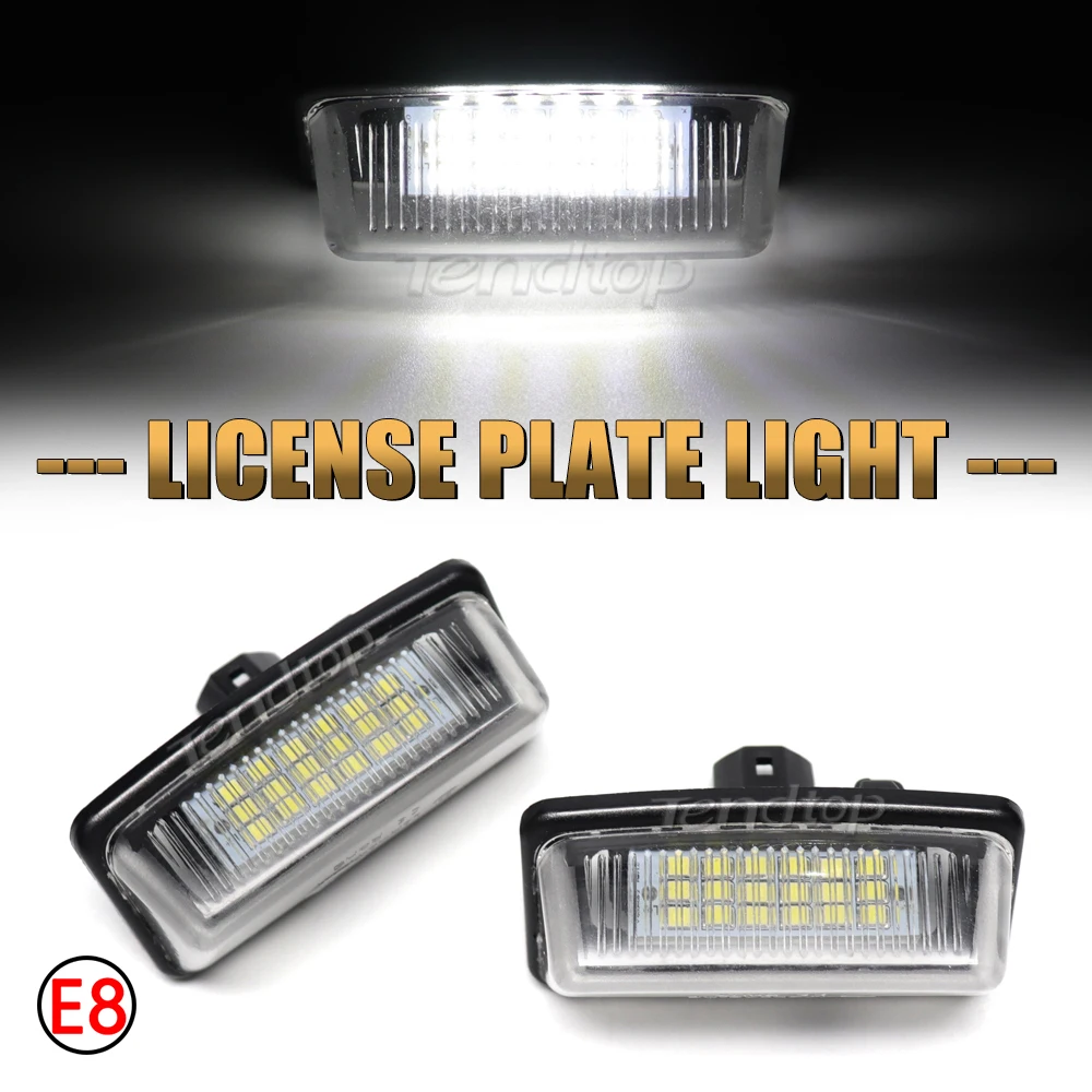 2pcs LED License Plate Lights For Toyota Corolla E11 ZZE12 NDE12 ZDE12 1997 1998 1999 2000 2001 Number Plate Tga Lamps Bulb