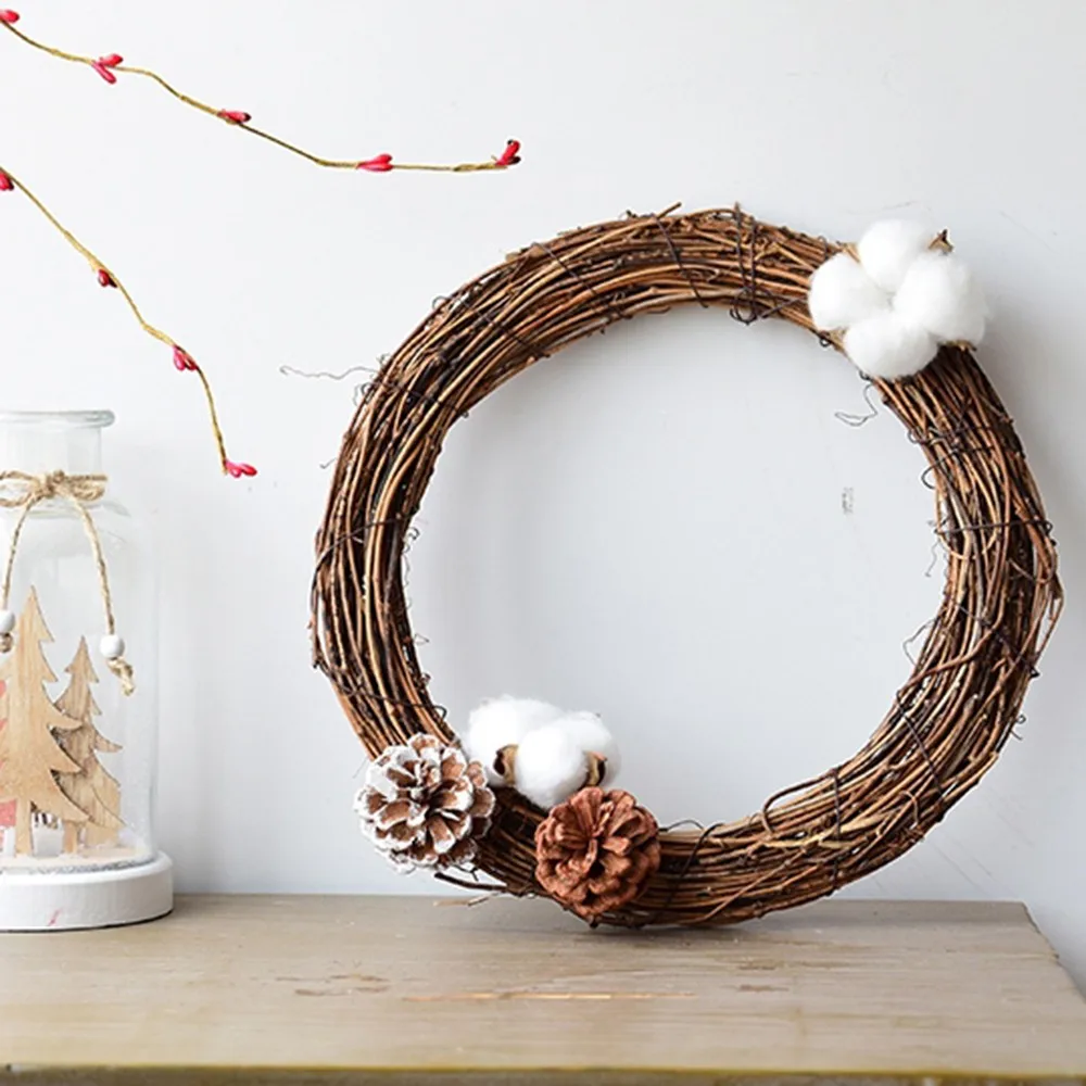 Венок из искусственных цветов ручной работы настенные подвесные украшения