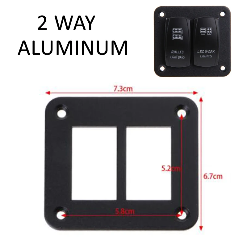 

Держатель панели переключателей Carling алюминиевый 2/3/4/5 каналов