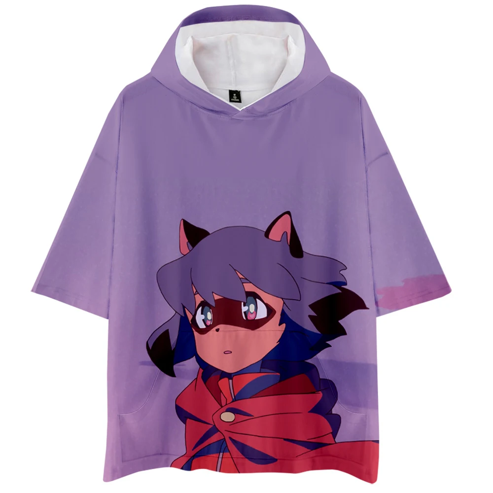 

New Anime tshirt BRAND NEW ANIMAL Cosplay T-shirt BNA Michiru Costume loose Tee Top Unisex Tops T Shirt