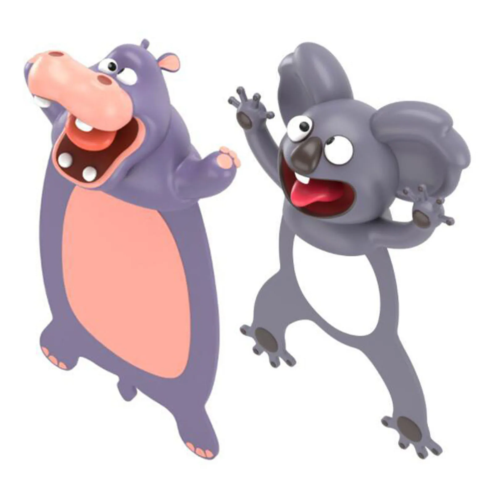 

Творческая 3D стерео Закладка, милый мультяшный маркер животных, Kawaii Hippo Koala, закладка страниц, подарок для детей, школьные принадлежности